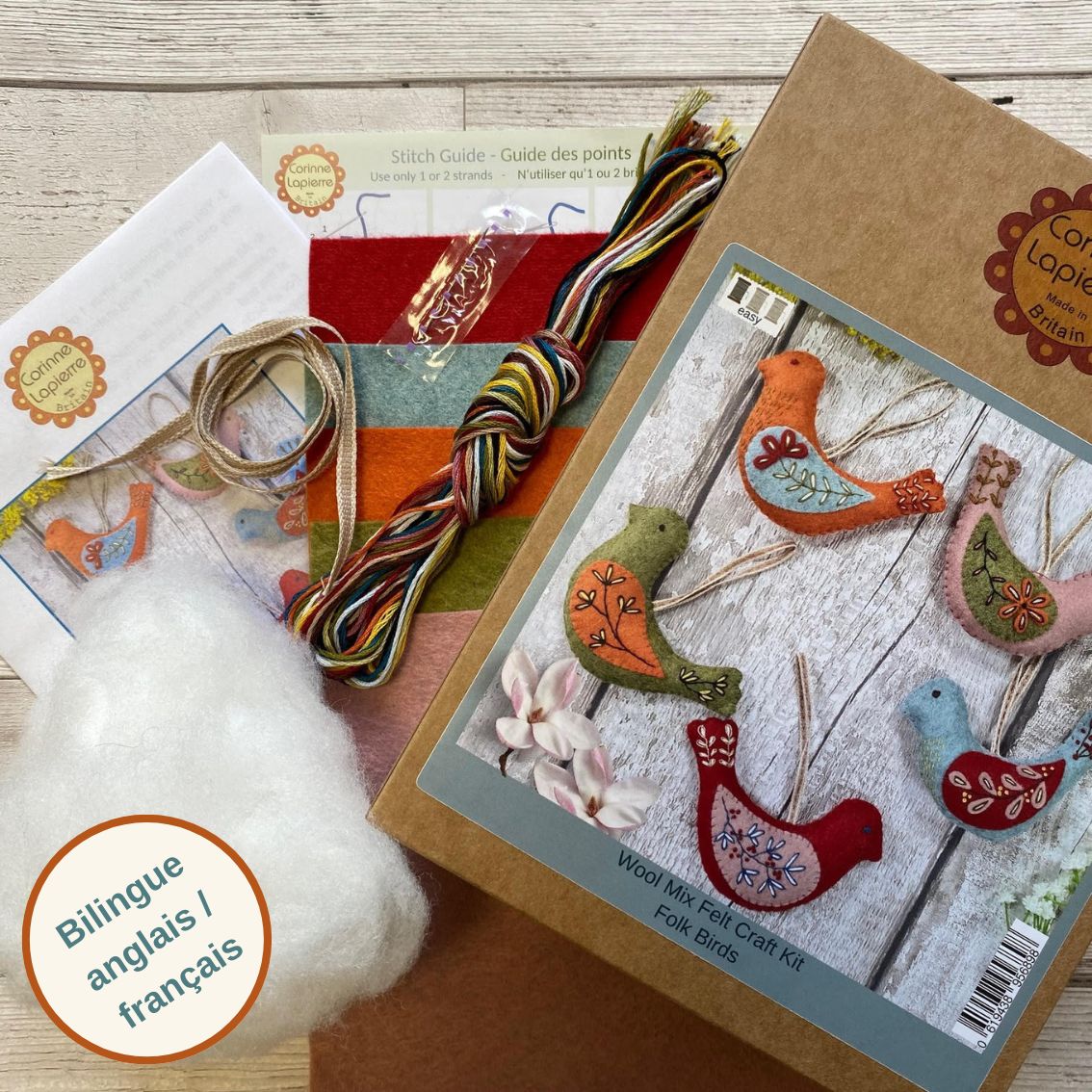 yarn, thread, fabric sewing kit