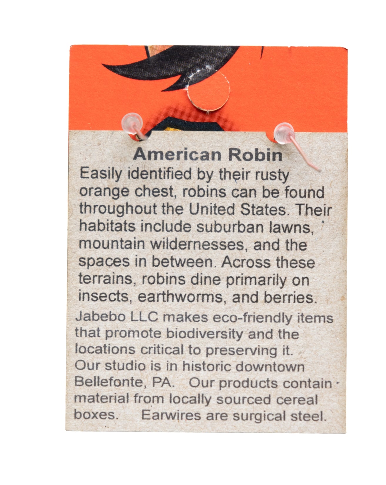 American Robin Earrings